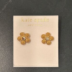 New: Kate Spade 14k Gold Filled Flower Earrings